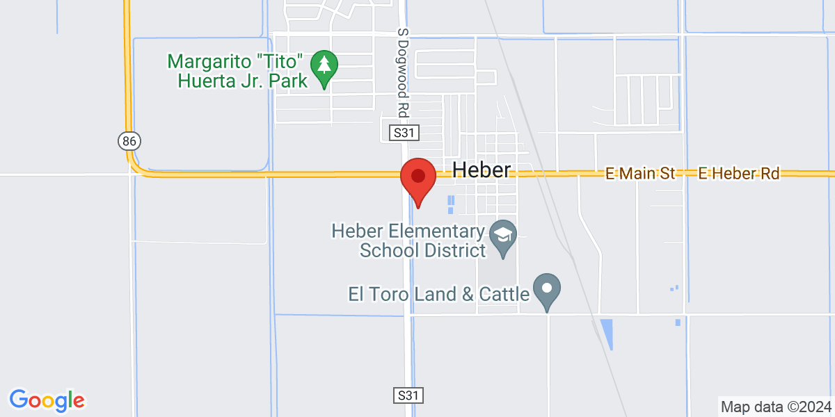 Map of Heber Branch Library